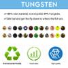 EUPHENG Fly Tying Beads 25 PC Tungsten Fly Tying Beads Head for Nymph Fishing Materials 12 Colors / 5 Sizes view 4