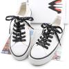 DANHUA Flat Black Silver Shoelaces 55 inch for Sneakers Art Printed Pattern String 2 Pair view 4