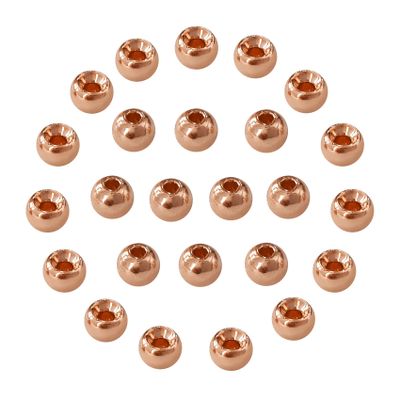 EUPHENG Fly Tying Beads 25 PC Tungsten Fly Tying Beads Head for Nymph Fishing Materials 12 Colors / 5 Sizes