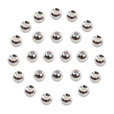 EUPHENG Fly Tying Beads 25 PC Tungsten Fly Tying Beads Head for Nymph Fishing Materials 12 Colors / 5 Sizes