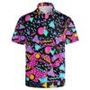 NELife Golf Shirts for Men Printed Quick Dry Short Sleeve Performance Polo Shirts Moisture Wicking Collared Tennis T-Shirt view 1