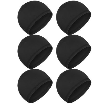 Boao 6 Pieces Cooling Skull Caps Helmet Hard Hat Liner Sweat Wicking Running Beanie Cycling for Men Women(X-Large,Black)