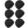 Boao 6 Pieces Cooling Skull Caps Helmet Hard Hat Liner Sweat Wicking Running Beanie Cycling for Men Women(X-Large,Black)
