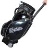 LEZAX Chiba Lotte Marines LMCB-2450 9.0 Type Caster Caddy Bag, Black view 4