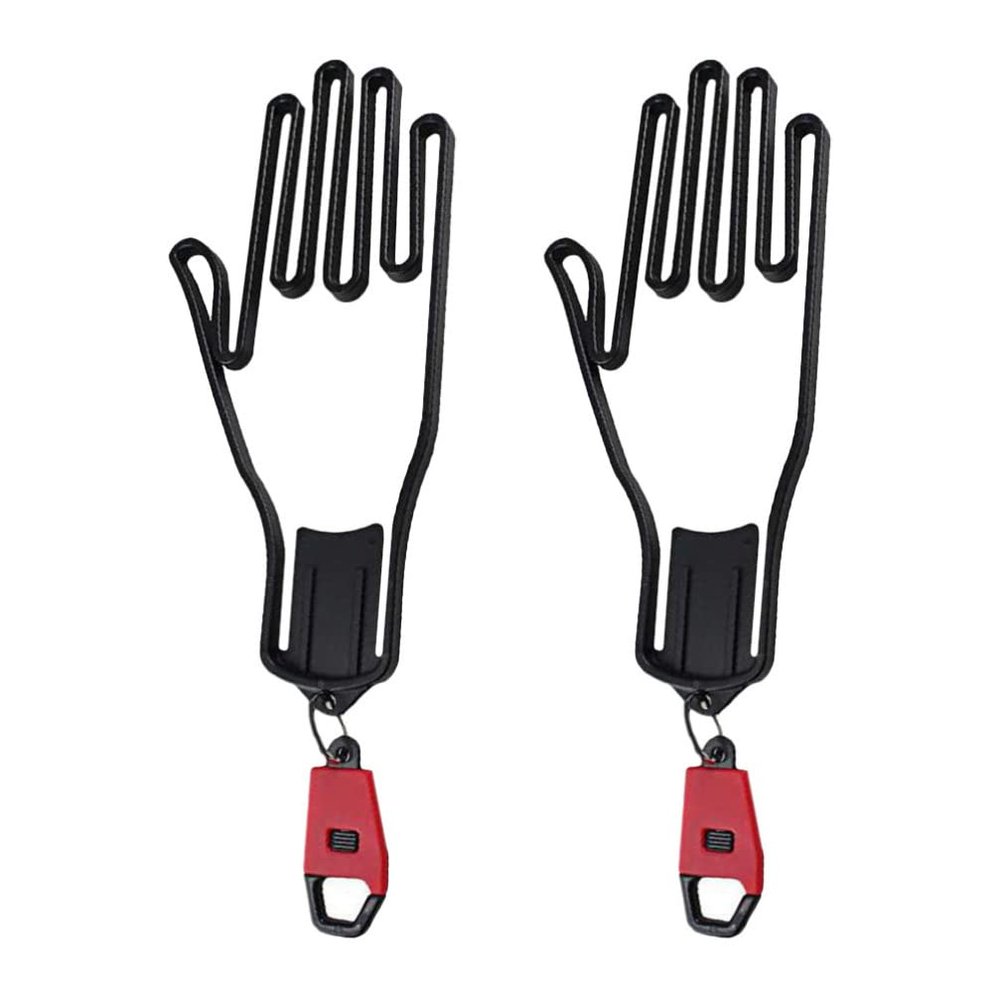 BESPORTBLE Baseball Glove 2Pcs Gloves Stretcher Holder Hanger Keeper Dryer Shaper Tool Accessories Glove Support Frame Guardian Hook to Bag for Men Women Golfer Red Portable Dryer