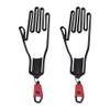 BESPORTBLE Baseball Glove 2Pcs Gloves Stretcher Holder Hanger Keeper Dryer Shaper Tool Accessories Glove Support Frame Guardian Hook to Bag for Men Women Golfer Red Portable Dryer view 1