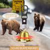 NedFoss 2Pack 2" Loud Bear Bell with Whistle Set for Hikers, 3 in 1 Hiking Gear Solid Brass Bear Bells with Silencer, Emergency Whistle and Carabiner for Survival, Hiking, Biking, Fishing, Climbing view 2
