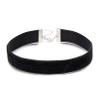 AnotherKiss Black Velvet Ribbon Choker Necklace for Women, Gothic Jewelry, Halloween Birthday Party Cosplay, Wide 3/4 inch (2cm) view 1