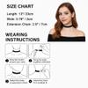 AnotherKiss Black Velvet Ribbon Choker Necklace for Women, Gothic Jewelry, Halloween Birthday Party Cosplay, Wide 3/4 inch (2cm) view 4