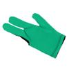 SGerste 3 Fingers Billiard Gloves Pool Cue Stick Attachment Left Right Hand Men Women (Green) view 2