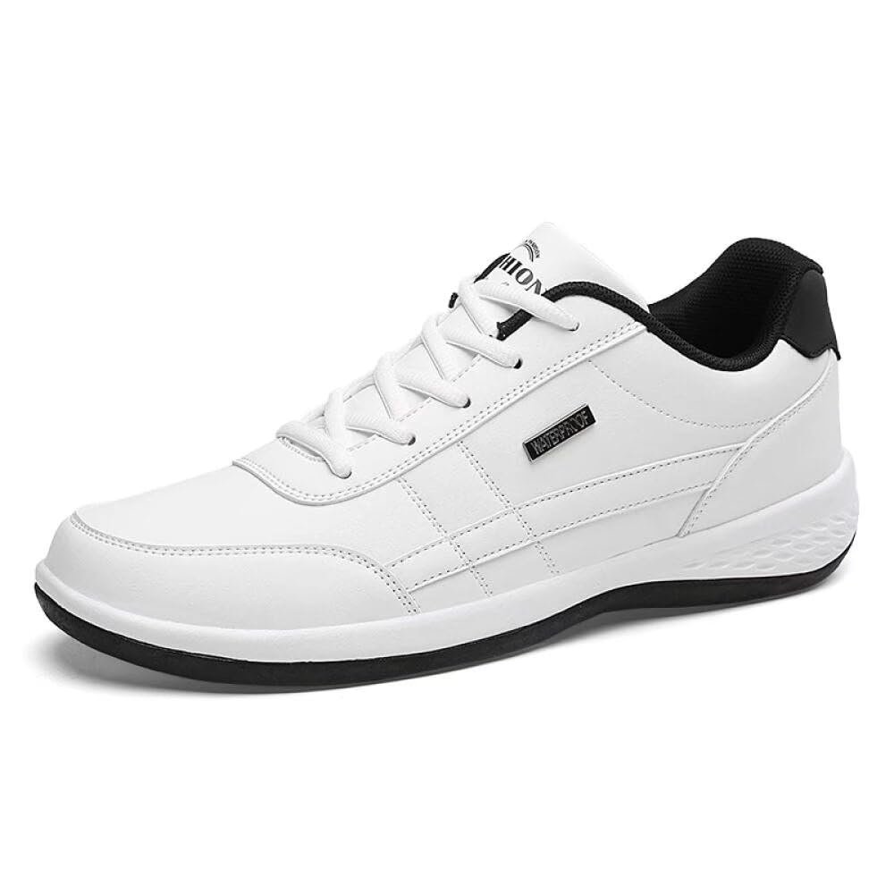 Zonkacen Male Non Slip Soft Comfortable Warm Outdoor Walking Shoes for Winter Daily Casual Camping Working Shopping Office Driving Running Cycling White 6 Men