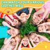 Zhanmai 30 Pieces 10 Colors Silicone Wristband Bulk Adjustable Rubber Wristbands with Holes for Men Women Birthday view 4