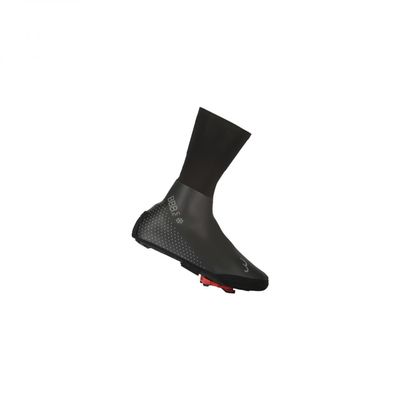 BBB Cycling Men's Walking Shoe Covers Waterproof Zipperless Winter Overshoes Neoprene Raised Cuff Glued Seams Reflective Size 41/42, Black, 8.5