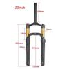 HSQMA 20 Inch Fat Bike Fork 4.0 Tires Snow Bike Air Suspension Fork 100mm Travel 1-1/8 Straight DIsc Brake Front Fork Quick Release 135mm (Color : Black Gold 20inch) view 3