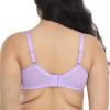 HSIA Minimizer Bras for Women Enchante Full Coverage Underwire Bras Plus Size Lifting Floral Lace Bra for Heavy Breast Purple view 3