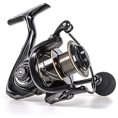 Feiyx Spinning Reel, Freshwater Spinning Fishing Reels, Smoothing Freshwater Sea Water Reel for Inshore Boat Rock Freshwater Saltwater Fishing (Size : 5000)