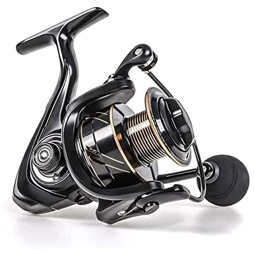Feiyx Spinning Reel, Freshwater Spinning Fishing Reels, Smoothing Freshwater Sea Water Reel for Inshore Boat Rock Freshwater Saltwater Fishing (Size : 5000)