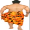 HAPPY BAY Men's Pareo Halloween Costumes Scary Theme Party Swim Trunks Swimwear Cover Up Beach Wrap Sarong for Men One Size Scary Skull, Spooky Orange view 2