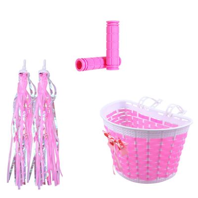 Decorative Kids Bike Basket Handlebar Covers Streamers Kids Bike Accessories Bicycles Supplies