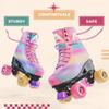 APOLLO Retro Skates - Size Adjustable Quad Skates for Girls & Women - High Heel Rollerskates - Disco Quads - Dancing Queen S / J12-2 view 3