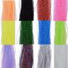 10 Packs Crystal Flash Fly Fishing Line Fly Tying Material for Fishing Lure Dry Flies (12 Packs Set) view 2
