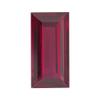 2x1 mm AAA Baguette Cut Swiss Rough Synthetic Corundum Ruby (1 pc) Loose Gemstone view 1