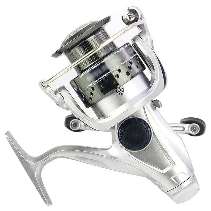 Feiyx Spinning Reel, 5.2:1 Gear Ratio Fishing Reel,High Performance BB, Metal Head Fishing Reel Fishing Reel,Perfect for Freshwater and Saltwater (Size : 6000)