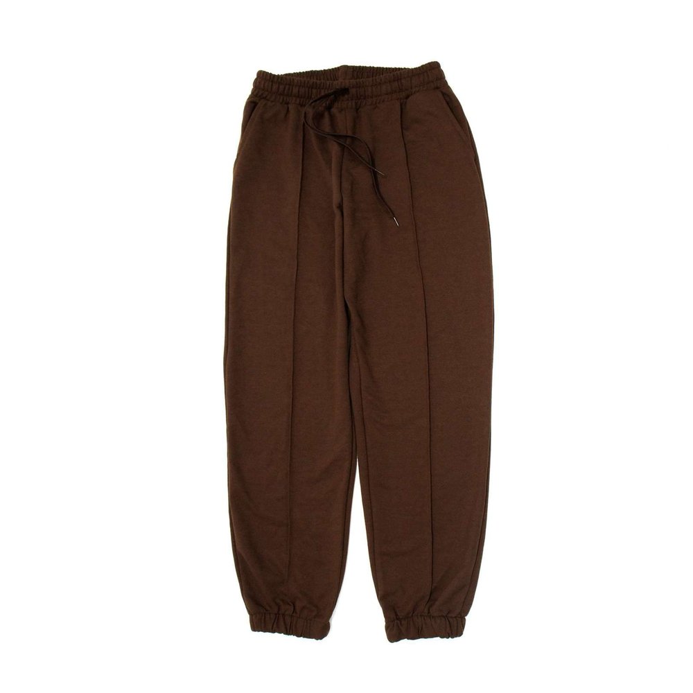 Ambar Women's High-Rise Cotton Jogger Pants, Brown,L - US