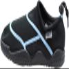 NORTY Wave Aqua Sock - Water Shoes for Kids - Swim Shoes for Kids - Beach Shoes for Kids - Water Socks - Aqua Shoes - Swimming Shoes - Black, Blue view 2