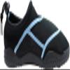NORTY Wave Aqua Sock - Water Shoes for Kids - Swim Shoes for Kids - Beach Shoes for Kids - Water Socks - Aqua Shoes - Swimming Shoes - Black, Blue view 3