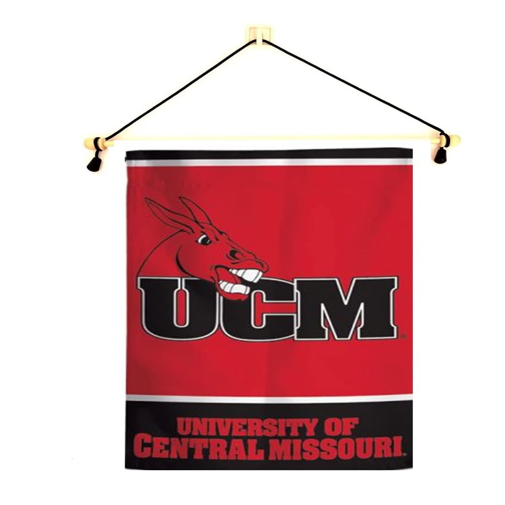 Central Michigan Garden Flag With Banner Pole, 12.5 x 18 inch Flag with 15 inch Banner Pole and Cord, Licensed by Wincraft