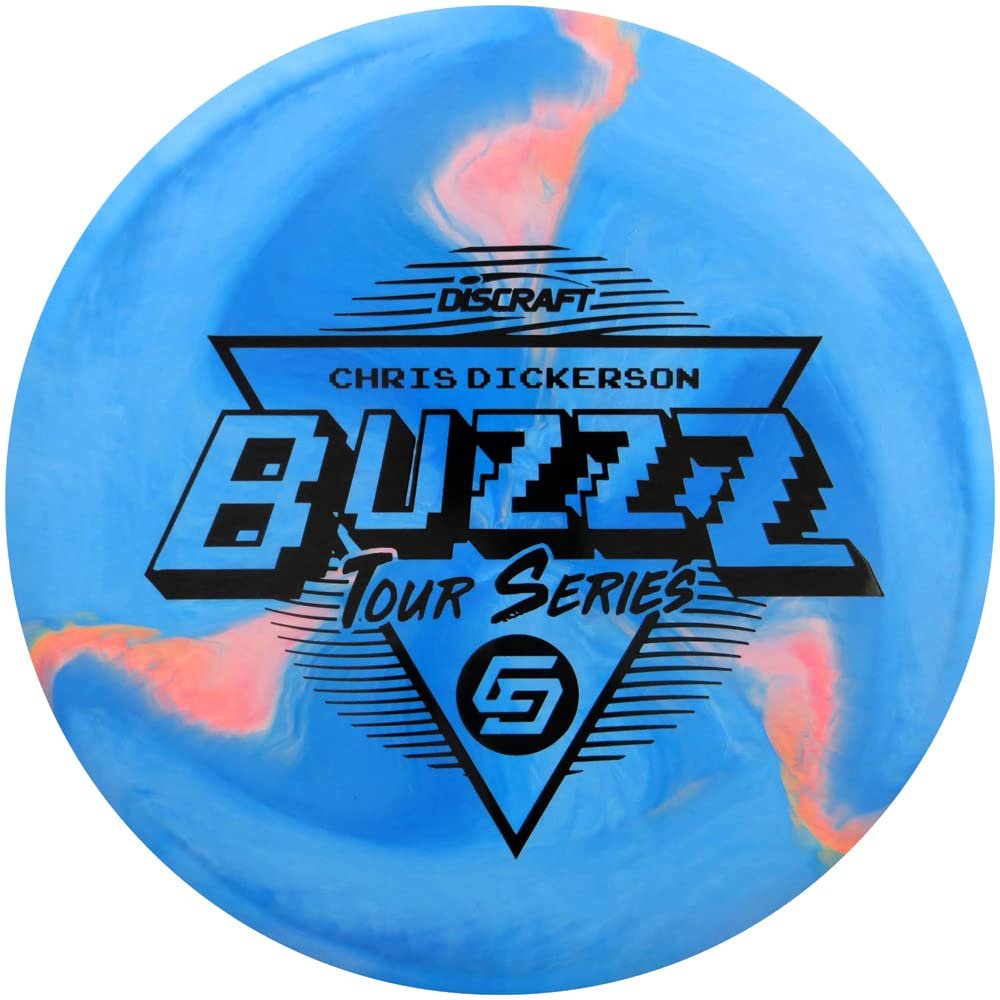 Discraft Limited Edition 2022 Tour Series Chris Dickerson Swirl ESP Buzzz Midrange Golf Disc - 177-180g - Colors Will Vary