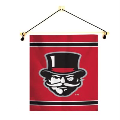 Austin Peay Garden Flag With Banner Pole, 12.5 x 18 inch Flag with 15 inch Banner Pole and Cord, Licensed by Wincraft