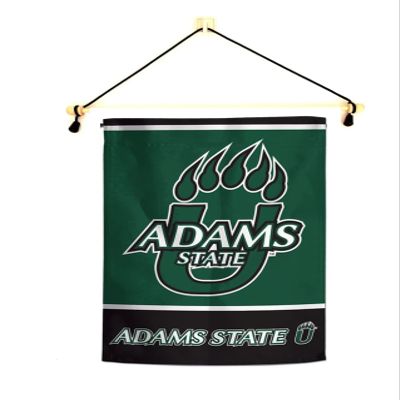 Adams State Garden Flag With Banner Pole, 12.5 x 18 inch Flag with 15 inch Banner Pole and Cord, Licensed by Wincraft