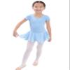 Basic Moves Little Girls Short Sleeve Ballet Leotard Dress (4/5, Baby Blue) view 2