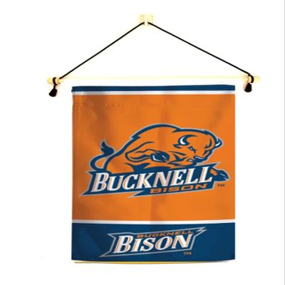 Bucknell Garden Flag With Banner Pole, 12.5 x 18 inch Flag with 15 inch Banner Pole and Cord, Licensed by Wincraft