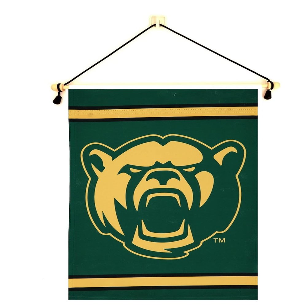 Baylor Garden Flag With Banner Pole, 12.5 x 18 inch Flag with 15 inch Banner Pole and Cord, Licensed by Wincraft