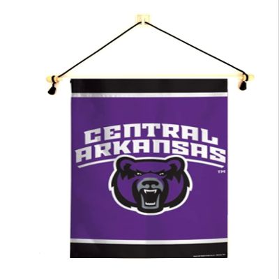 Central Arkansas Garden Flag With Banner Pole, 12.5 x 18 inch Flag with 15 inch Banner Pole and Cord, Licensed by Wincraft