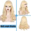 WeKen Long Wavy Blonde Wig Big Bouffant Beehive Wigs for Women fits 50s 80s Costume Halloween Party Updo Funny Drag Wig view 2
