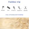 WeKen Long Wavy Blonde Wig Big Bouffant Beehive Wigs for Women fits 50s 80s Costume Halloween Party Updo Funny Drag Wig view 4