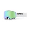 100% NORG HiPER Premium Protective Goggles (White/Green - Mirror Green Lens) view 1