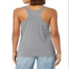 Fifth Sun Gangsta Work Women's Fast Fashion Racerback Tank Top, Gray Heather, X-Small view 2