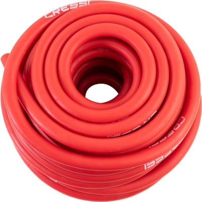 Cressi Band Rubber Tubing 50 ft -  14mm - ID 3.2, Red,  14 mm - ID 3.2 mm, 15 m