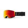 100% NORG HiPER Premium Protective Goggles (Black/Red - Mirror Red Lens) view 1
