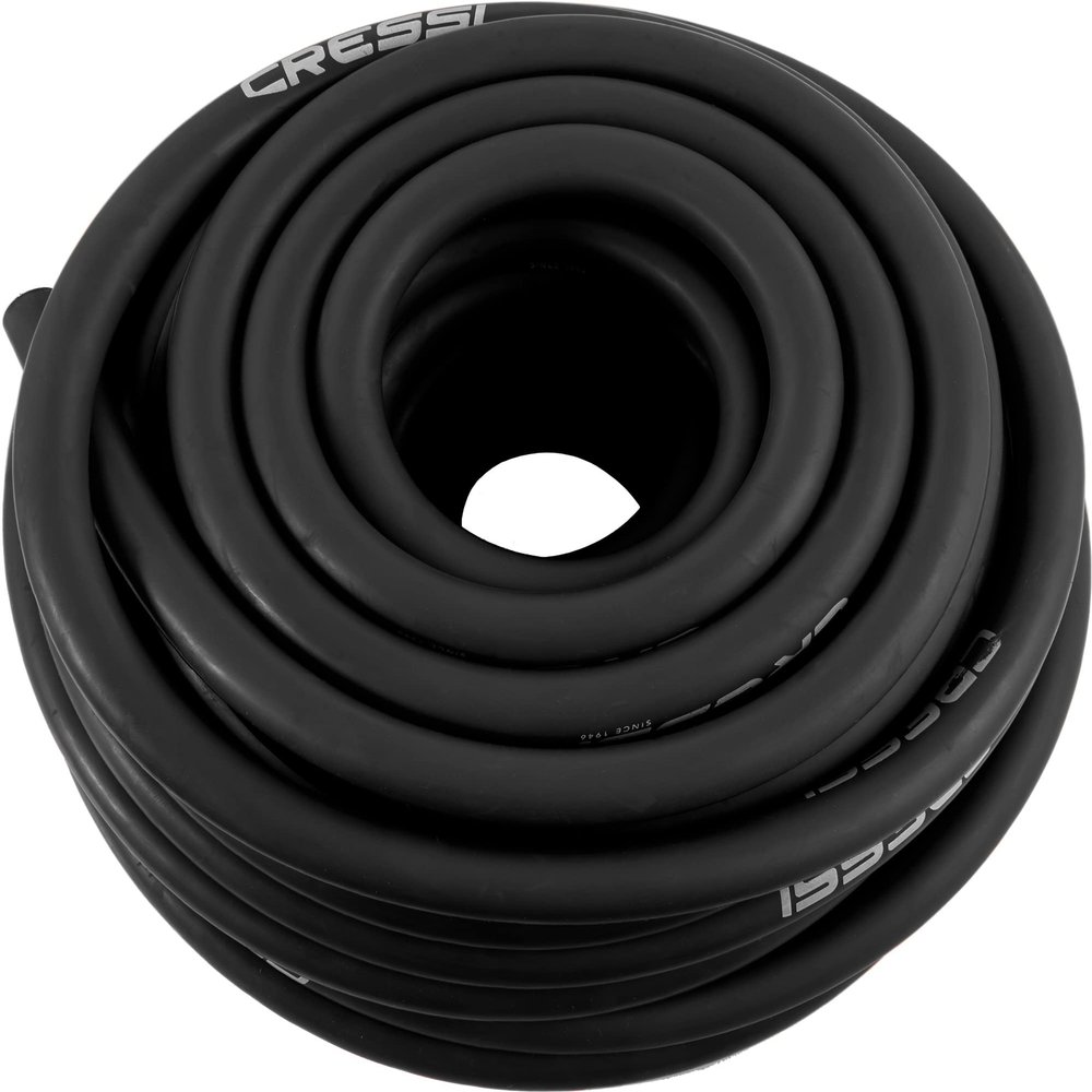 Cressi Band Rubber Tubing 50 ft -  14mm - ID 3.2, Black,  14 mm - ID 3.2 mm, 15 m
