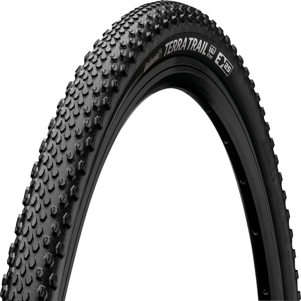 Continental Terra Trail 700 x 45 Foldable Bike Tire with Shieldwall TR + Puregrip - Black