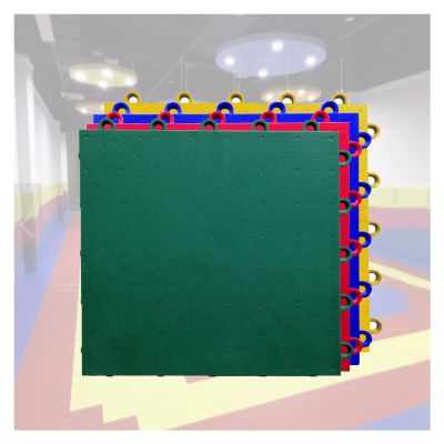 VXHCS Outdoor Interlocking Floor Mat Non Slip Square Floor Tiles 25x25x1.3cm Patio Tiles Sports Safety Mat, for Balconies Courtyard JSSSM (Color : Green, Size : 25x25x1.3cm-64pcs)