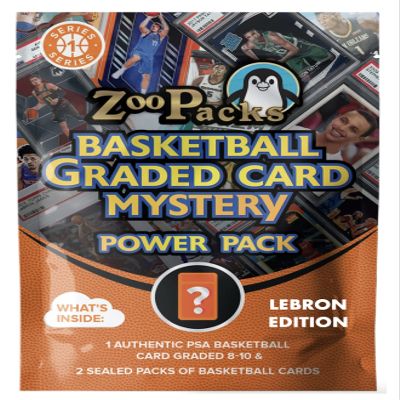Lebron James PSA Graded Card Mystery Power Pack - 1 PSA Graded Lebron James Card and 2 Packs of Basketball Cards Per Pack - Amazon Exclusive