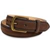 Belts.com Classic Antique Buckle Suede Belt Genuine Leather Casual Dress Belt 1-3/8"(35mm) Wide (Brown, 32) view 1