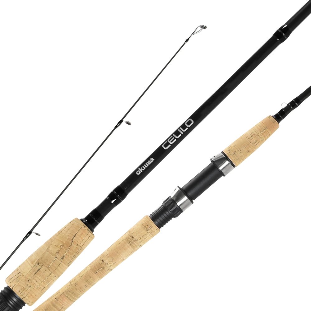 Okuma Celilo Graphite Lightweight Ultra Light Freshwater Rods, CE-S-762Lb, Black
